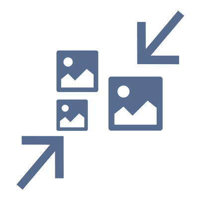 Screenshot of bulk image resizer interface