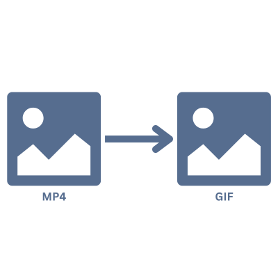 Screenshot of MP4 to GIF converter interface