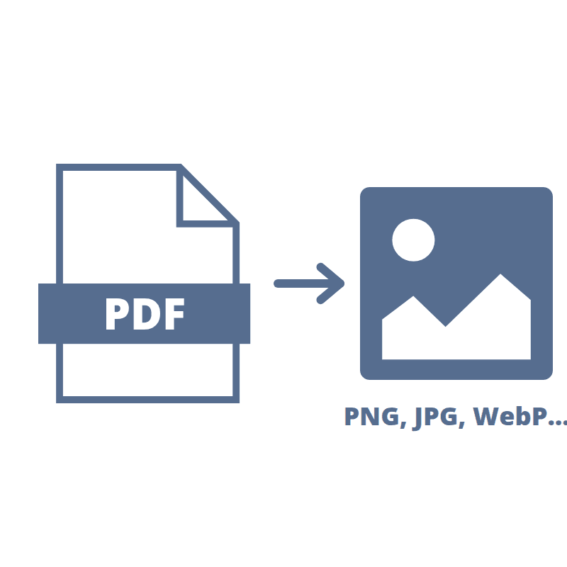Een afbeelding die het proces van PDF naar afbeelding converteren toont.
