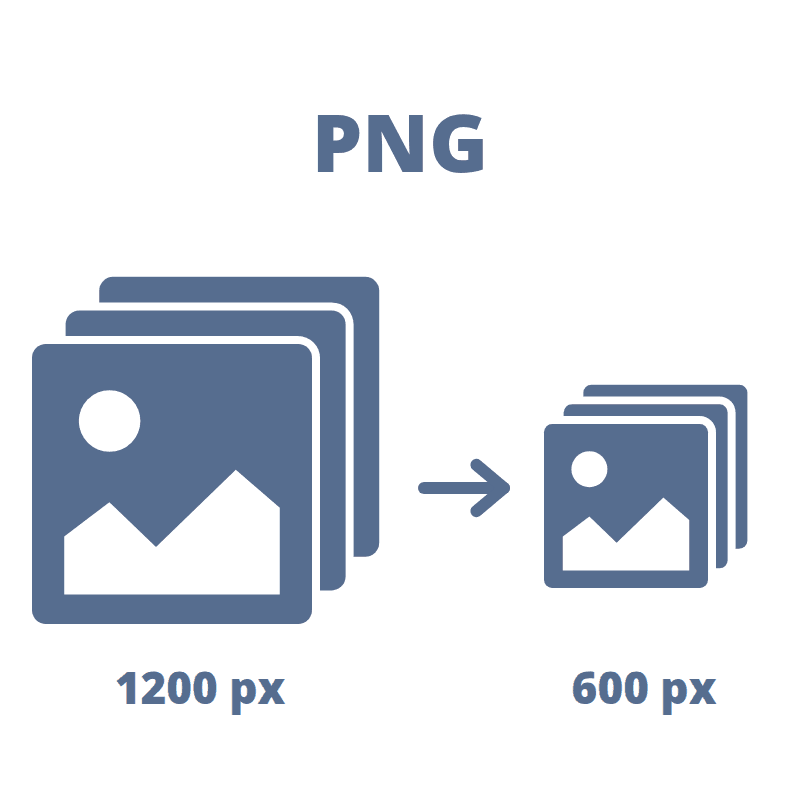 Captura de tela da interface do redimensionador PNG