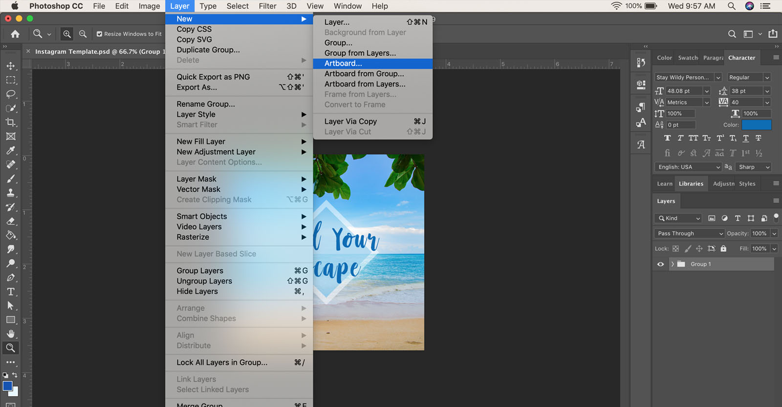 How to duplicate an artboard in Adobe imagy