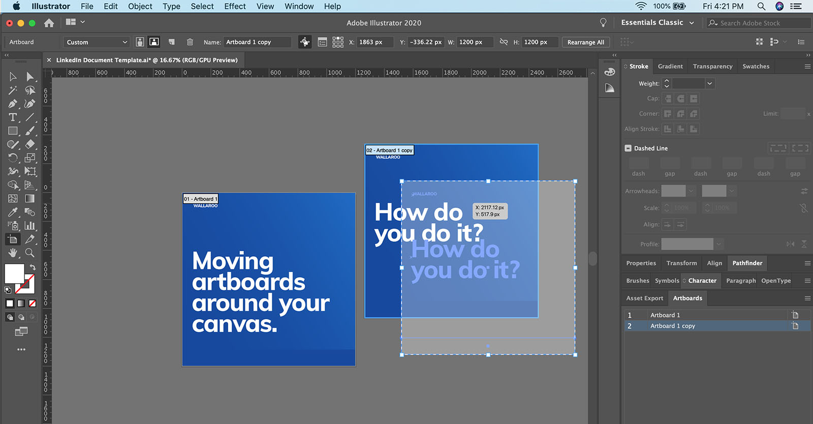 How To Move Multiple Artboards In Illustrator