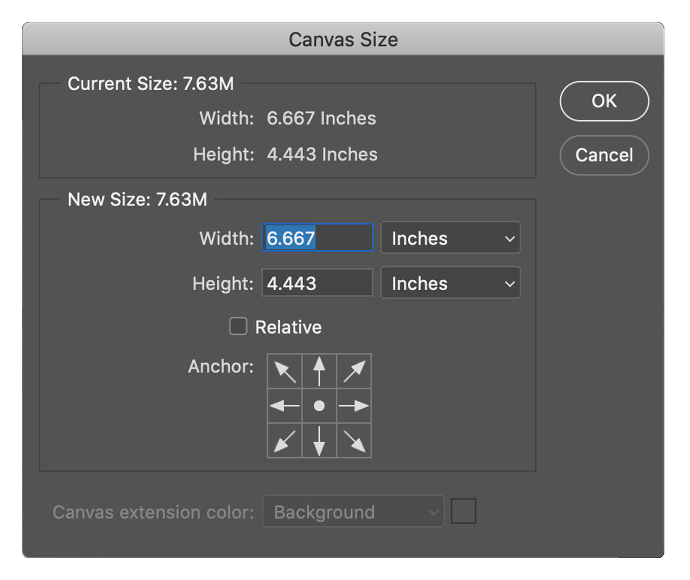 illustrator canvas size change