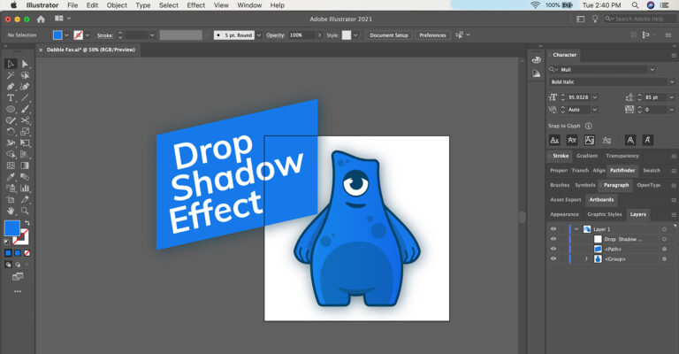 How To Undo Drop Shadow In Illustrator