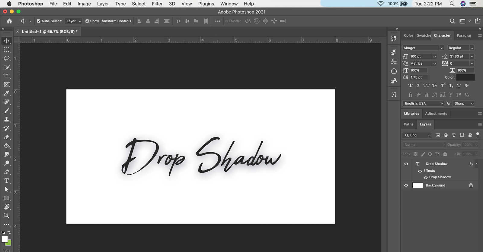 after effects drop shadow