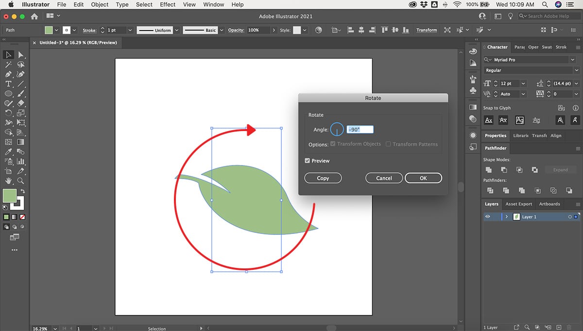 how-to-rotate-an-object-in-adobe-illustrator