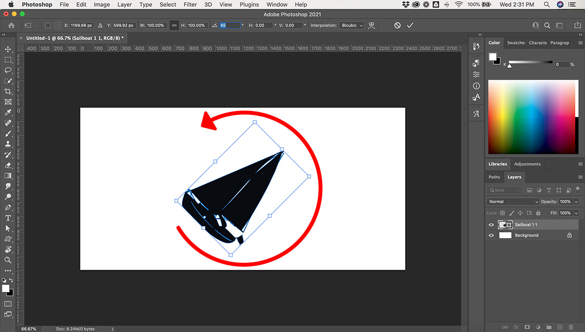 How To Rotate An Object In Adobe Photoshop Imagy