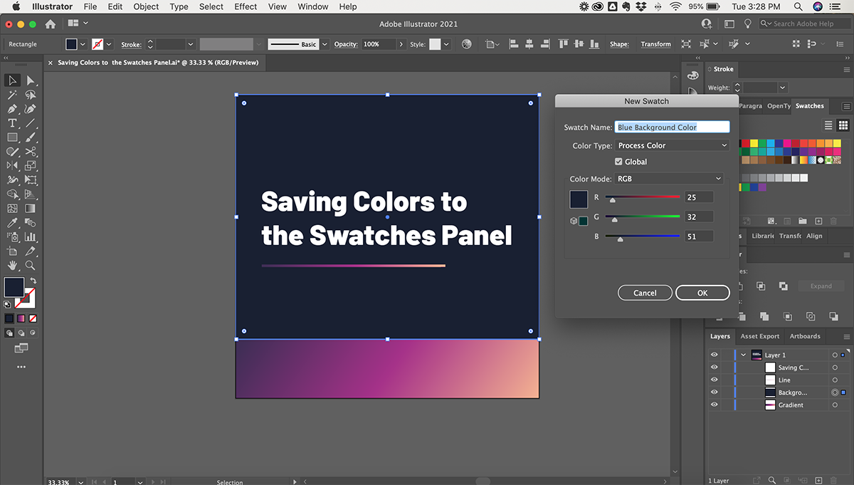 how to download color swatches in illustrator