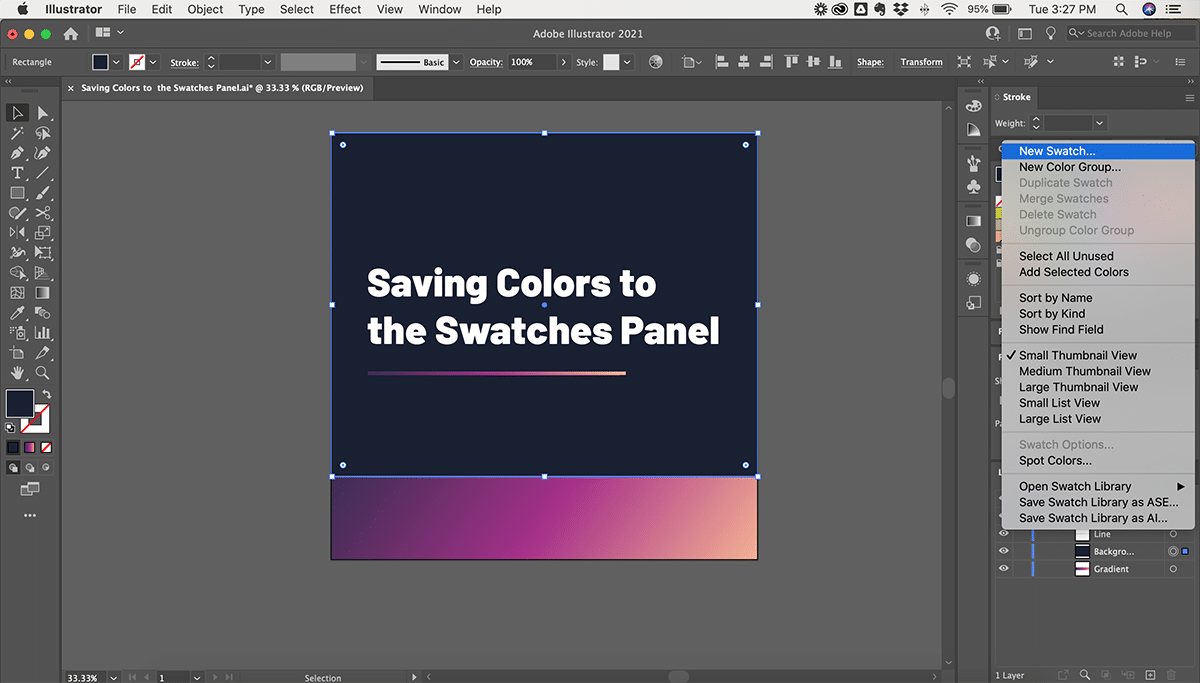 How To Save A Color To Swatches In Adobe Illustrator Imagy