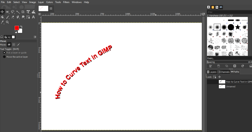 how-to-curve-text-in-gimp