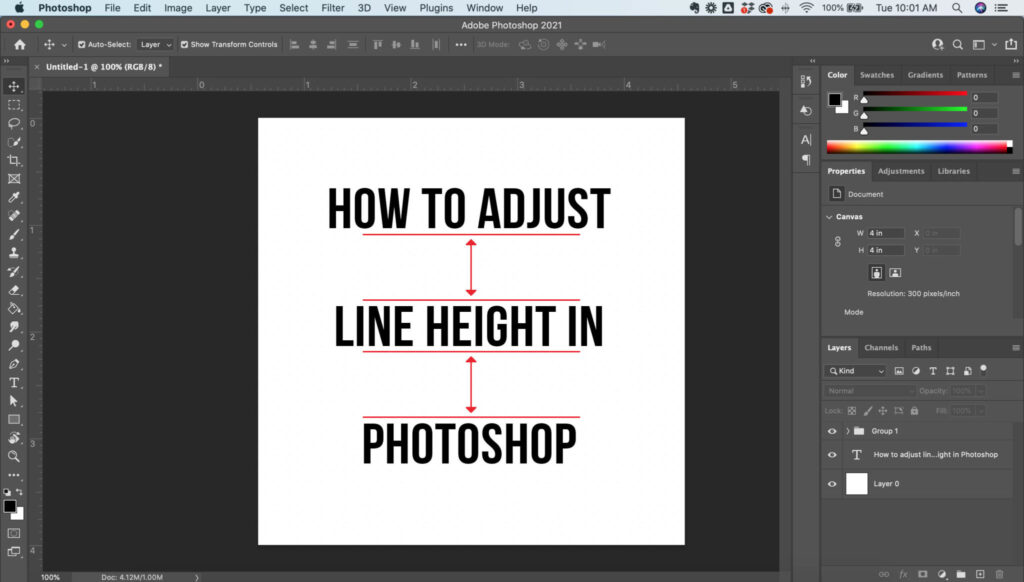 How To Adjust Your Text s Line Height In Adobe Photoshop Imagy