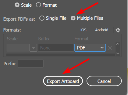 Save Artboards As Separate Pdf Files In Adobe Illustrator