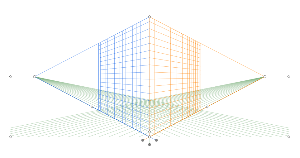 type on perspective grid illustrator