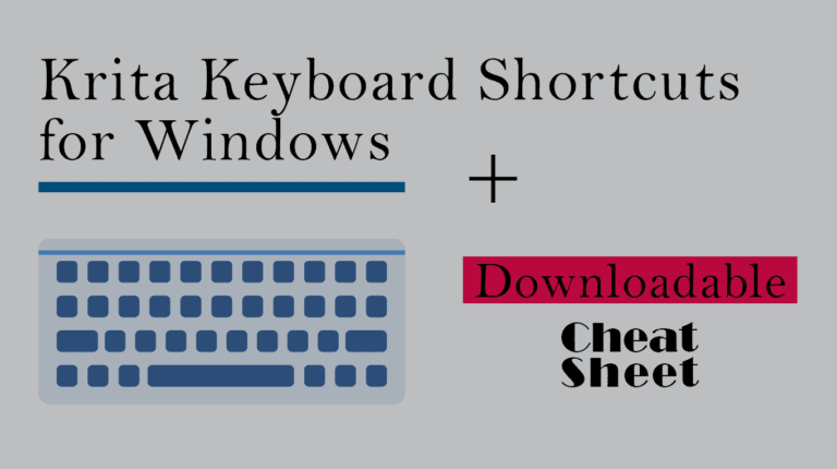 krita shortcut keys