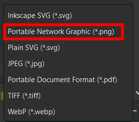 How To Save A Transparent PNG with Inkscape 