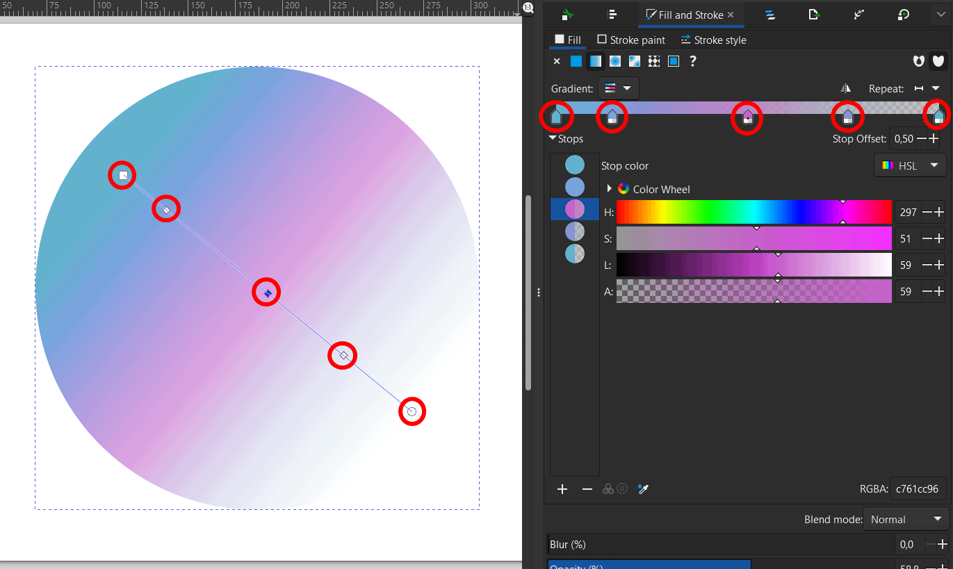 How to Create a Gradient in Inkscape - imagy