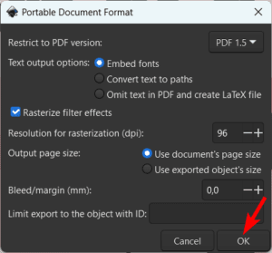 How To Export As A PDF File In Inkscape