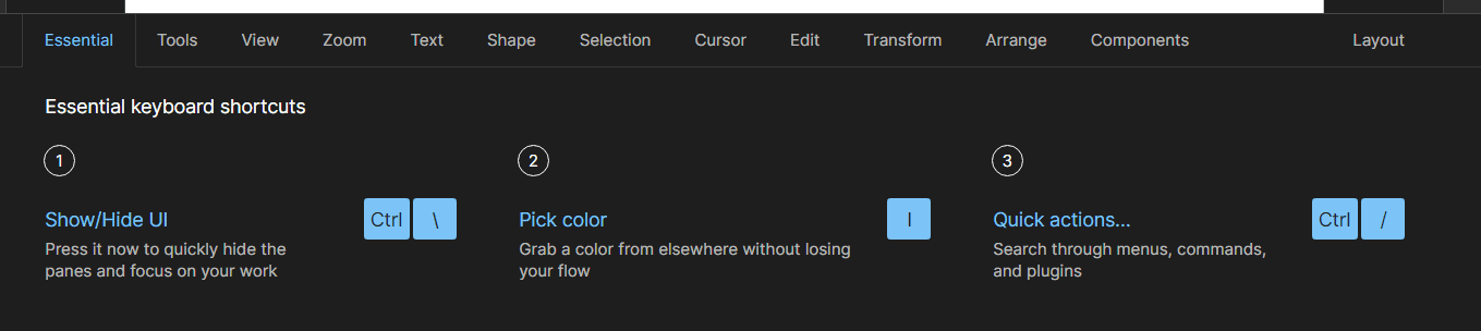 Common Figma Keyboard Shortcuts - Imagy