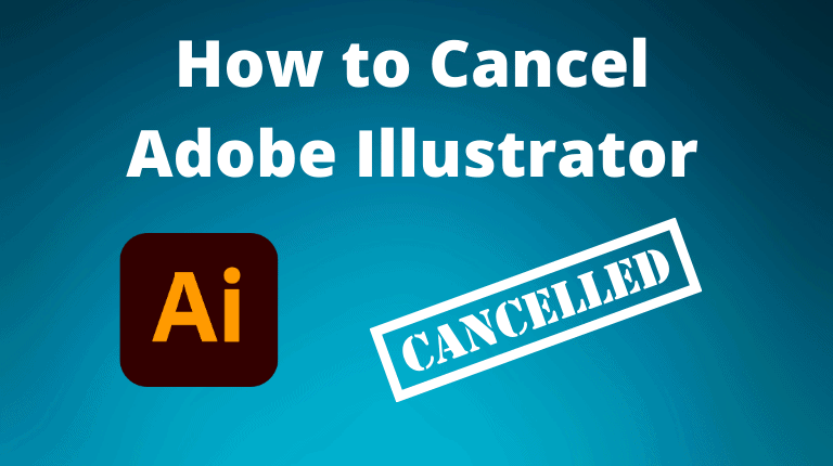 adobe illustrator cancel plan